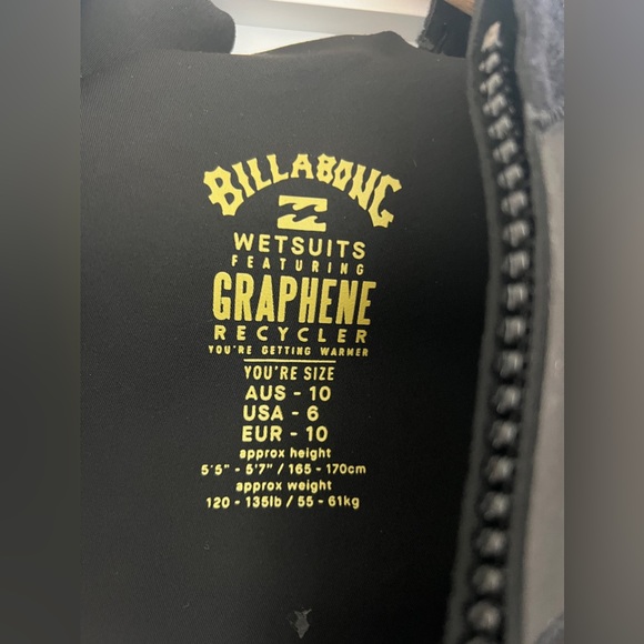 Women’s billabong synergy wetsuit 3/2 mm size 6 - Picture 10 of 16